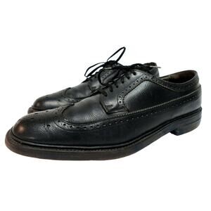 VTG The Hanover Shoe black men's 11 M wingtip dress shoes